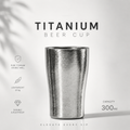 Premium Titanium Beer Cups – Double-Layer Insulated 300ml Lightweight Tumblers